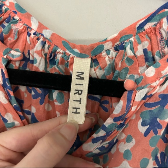 Mirth Pink Floral Printed V-Neck Blouse - Picture 3 of 4